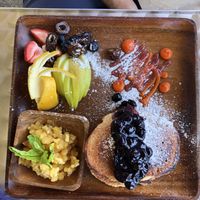 Coconut pancakes  at Vivo Cafe & Restaurant in West Bay