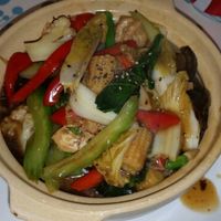 veg clay pot at Inala Vegan Restaurant in Inala