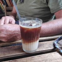 Iced vietnamese coffee with condensed coconut milk at Terrasen Cafe in Hyderabad