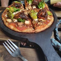 Great pizza! at Terrasen Cafe in Hyderabad