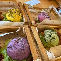 4 colors! at Flower Burger - Viale Vittorio Veneto in Milan