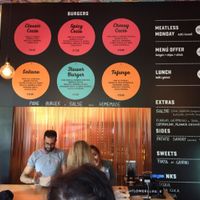 The counter at Flower Burger - Viale Vittorio Veneto in Milan