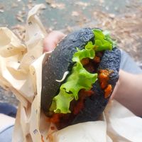 Vegan burger at Flower Burger - Viale Vittorio Veneto in Milan