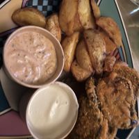 Fries and aubergines side  at Flower Burger - Viale Vittorio Veneto in Milan