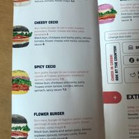 Menu at Flower Burger - Viale Vittorio Veneto in Milan