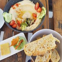 Hummus at BuenaVida Vegan in Tenerife