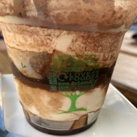 Tiramisu in biodegradable packaging  at BuenaVida Vegan in Tenerife