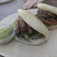 Tempeh bao at BuenaVida Vegan in Tenerife
