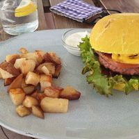 Beyond burger special at BuenaVida Vegan in Tenerife