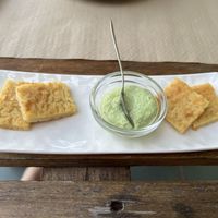 Chickpea omlette  at BuenaVida Vegan in Tenerife