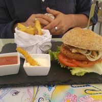 burger at BuenaVida Vegan in Tenerife