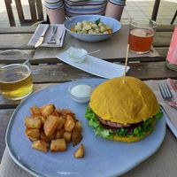 Special Burger at BuenaVida Vegan in Tenerife