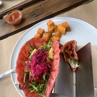 Tacos - soya  at BuenaVida Vegan in Tenerife