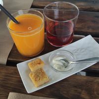 Starter, farinata at BuenaVida Vegan in Tenerife