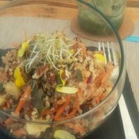 delicious and light quinoa salad at BuenaVida Vegan in Tenerife