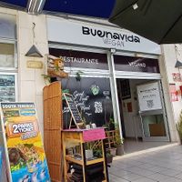 The restaurant is in the shopping center, on the upper floor. at BuenaVida Vegan in Tenerife