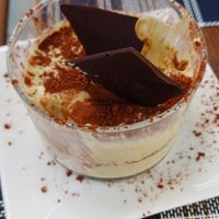 Tiramisu (half way gone) at BuenaVida Vegan in Tenerife