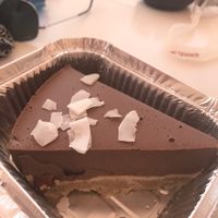 chocolate cheesecake  at BuenaVida Vegan in Tenerife