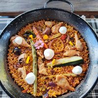 Paella at BuenaVida Vegan in Tenerife