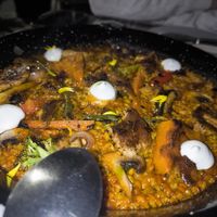 Heura paella at BuenaVida Vegan in Tenerife