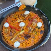 Huera Paella at BuenaVida Vegan in Tenerife