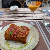 Lasagna at BuenaVida Vegan in Tenerife