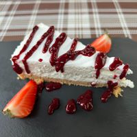 Cheesecake  at BuenaVida Vegan in Tenerife
