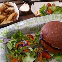 Vegan burger lovers- you gotta eat here! at BuenaVida Vegan in Tenerife
