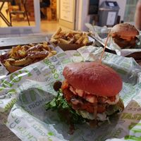 Hot and Spicy burger at BuenaVida Vegan in Tenerife