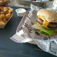 My first Beyond Burger!! at BuenaVida Vegan in Tenerife