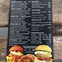 English menu  at BuenaVida Vegan in Tenerife