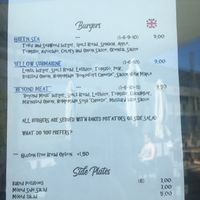 The current menus as of December 2019 at BuenaVida Vegan in Tenerife