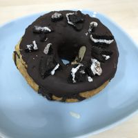 Oreo  vegan doughnut  at Toque de Canela in Zaragoza