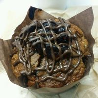 Turkish delight muffin (vegan) at The Dharma Hub in Frankston