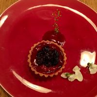 berry and pistachio tart  at 8ablish in Tokyo