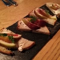Fig and cheese toasts at 8ablish in Tokyo