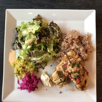 Vegan souvlaki  at 8ablish in Tokyo