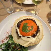 pâtisson farci.  at Le Potager de Charlotte in Paris