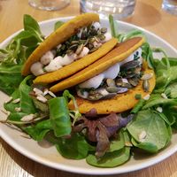 Chickpea crêpes at Le Potager de Charlotte in Paris