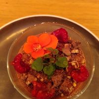 dessert mousse au chocolat at Le Potager de Charlotte in Paris