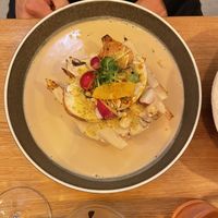 Mash potato and hazelnuts   at Le Potager de Charlotte in Paris