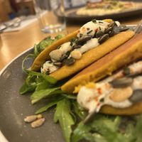 Rice pancakes  at Le Potager de Charlotte in Paris