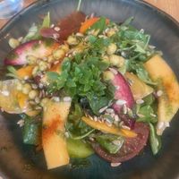 Salad with seasonal fruit   at Le Potager de Charlotte in Paris