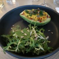 starter (avocado egg-style) at Le Potager de Charlotte in Paris