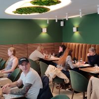 New tables and seats at Le Potager de Charlotte in Paris