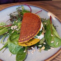 Crêpes as starter at Le Potager de Charlotte in Paris