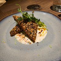 Marinated sesame tofu appetizer at Le Potager de Charlotte in Paris