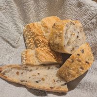 Bread basket at Le Potager de Charlotte in Paris