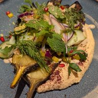 Roasted eggplant at Le Potager de Charlotte in Paris