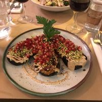 Hearty eggplant dish at Le Potager de Charlotte in Paris